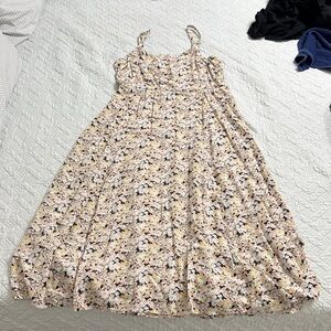 GAP Floral Maxi Dress with Spaghetti Straps